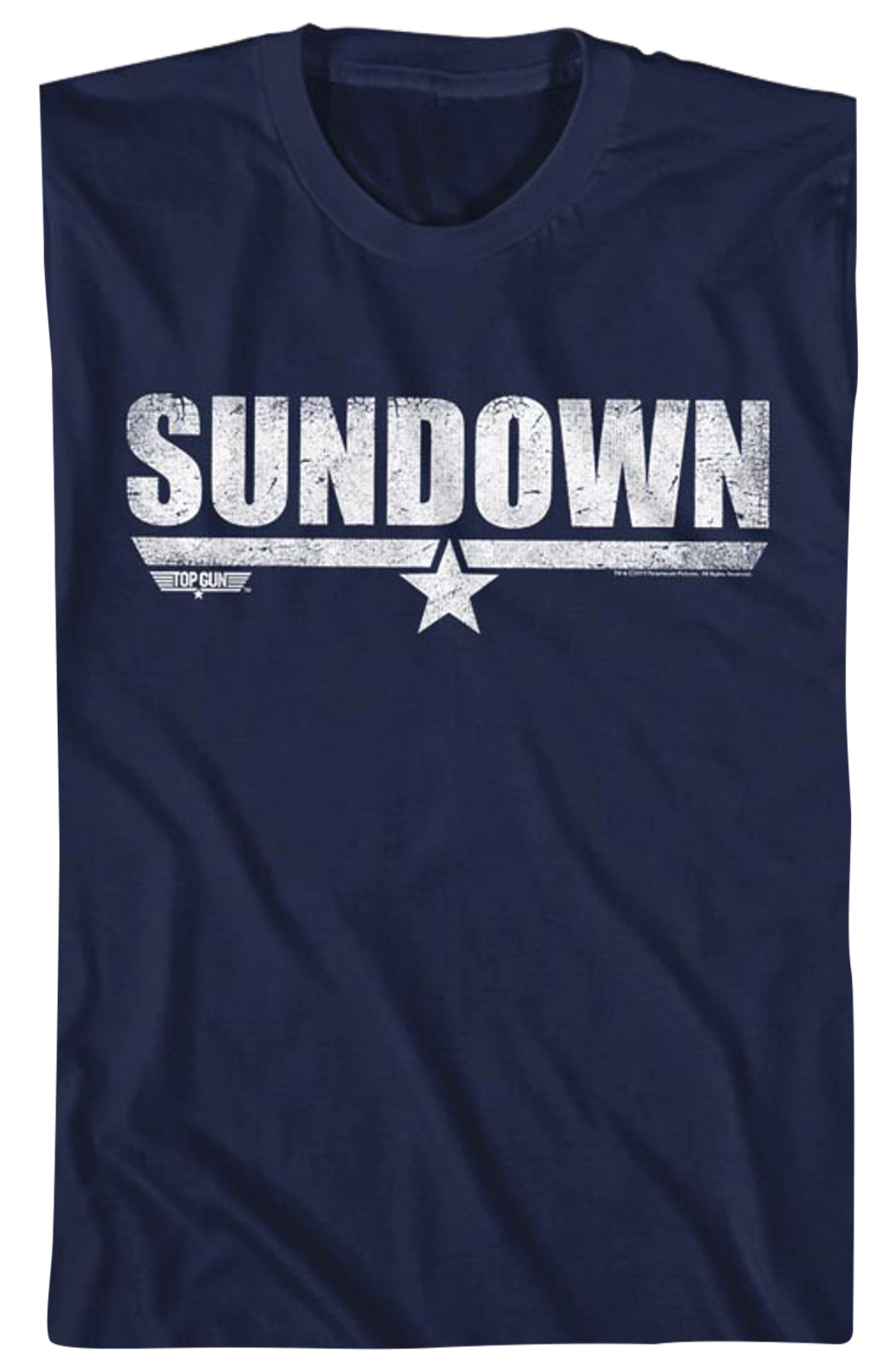Distressed Sundown Top Gun T-Shirt