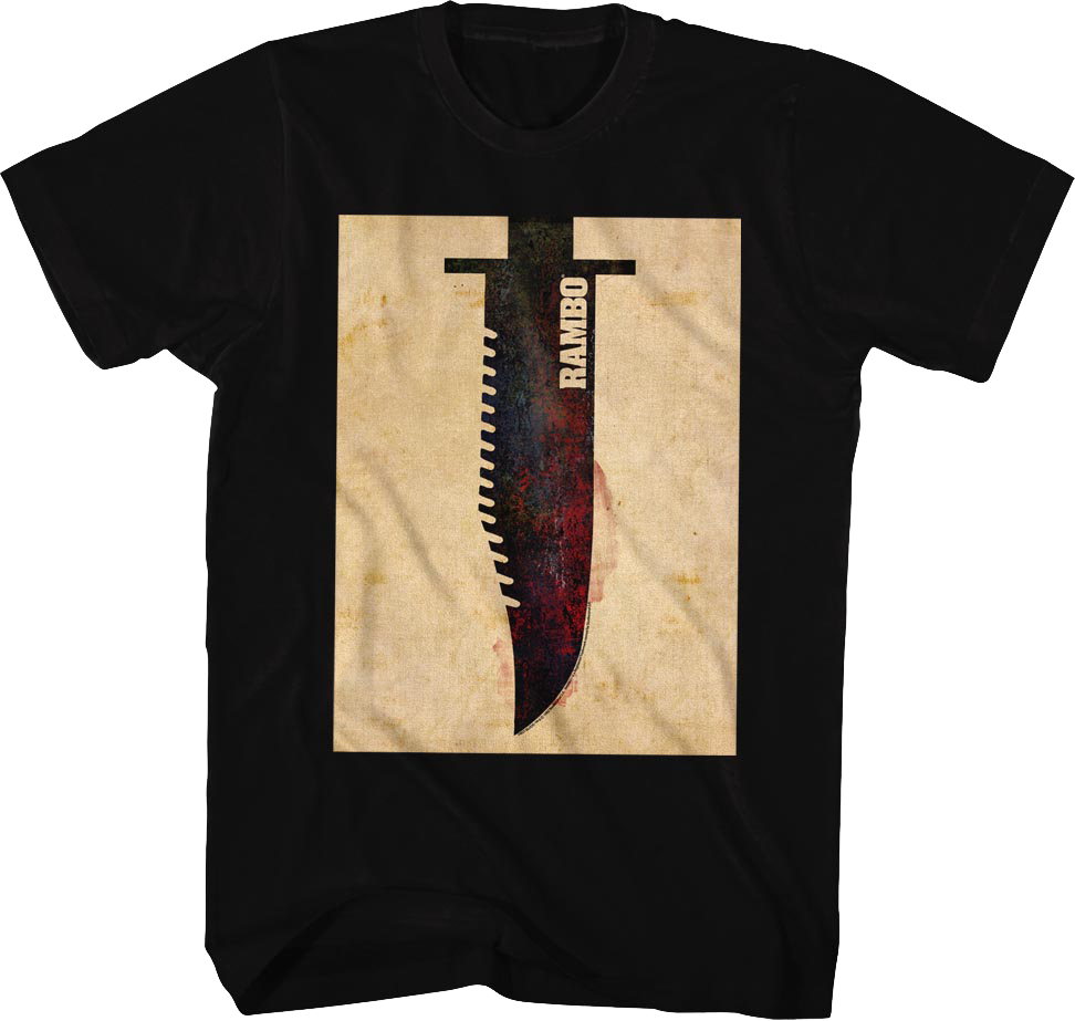 Survival Knife Rambo T-Shirt