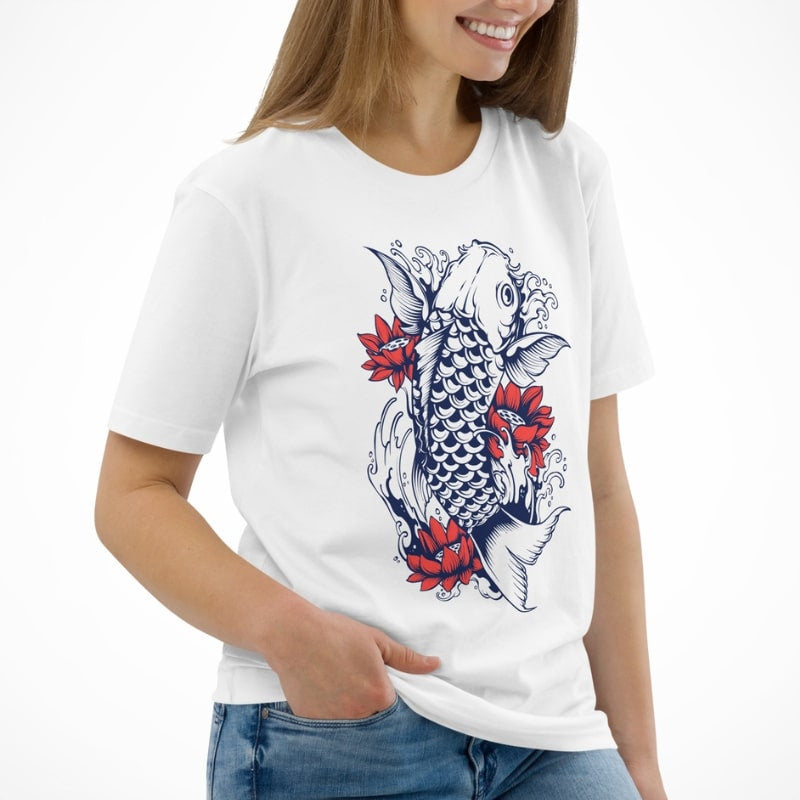 Japanese Tee Shirt - Koi Carp
