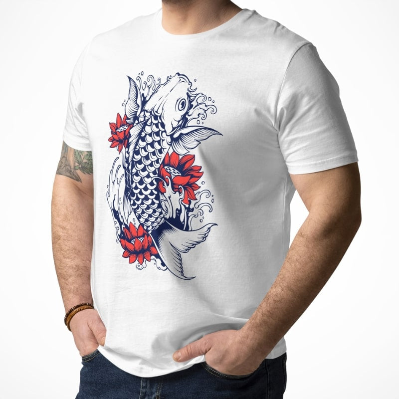 Japanese Tee Shirt - Koi Carp