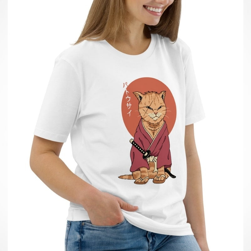 Japanese Tee Shirt - Neko Batt√¥sa√Ø