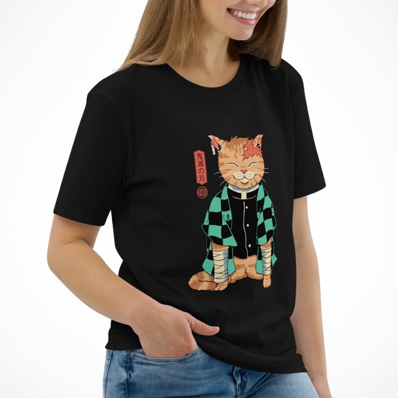 Japanese Tee Shirt - Neko Slayer