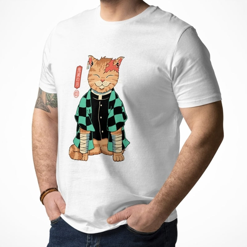 Japanese Tee Shirt - Neko Slayer