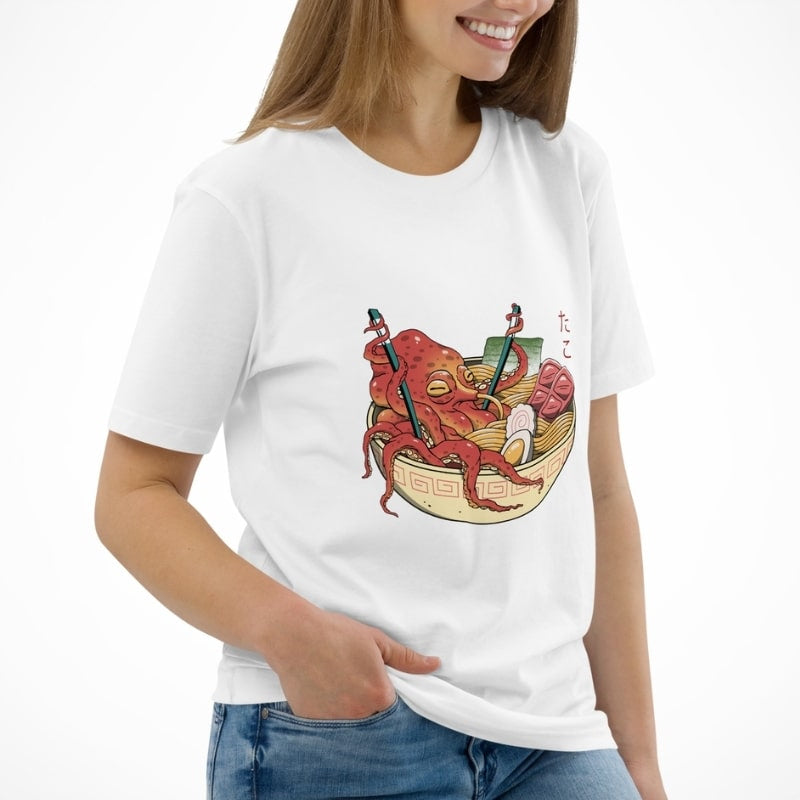 Japanese Tee Shirt - Octopus Ramen