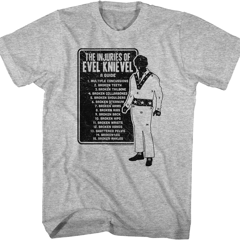 The Injuries Of Evel Knievel T-Shirt