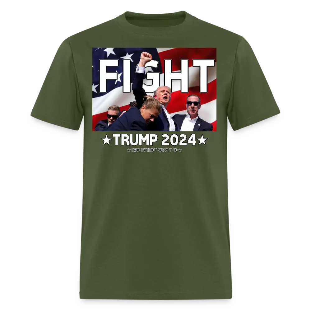 Trump 2024 Shot Assassination Attempt FIGHT Fist Raised Unisex Classic T-Shirt