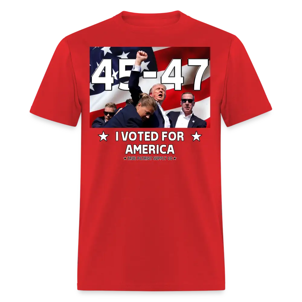 Trump 45 - 47 I Voted For America Unisex Classic T-Shirt
