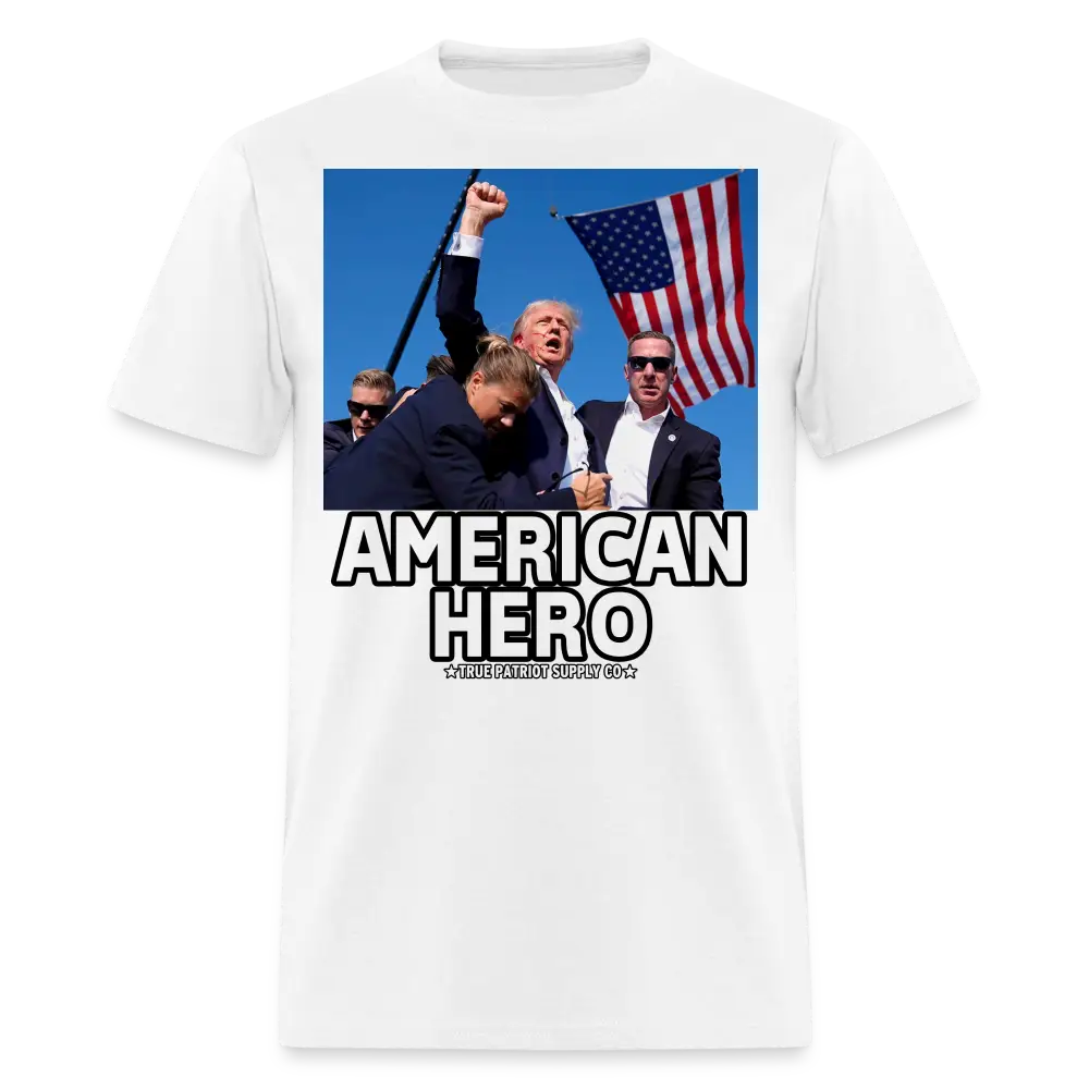 Trump Shot Assassination Attempt American Hero Fist Raised Unisex Classic T-Shirt