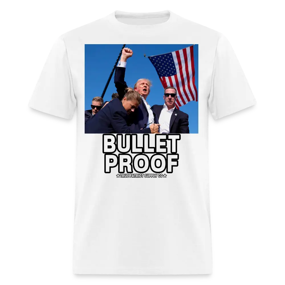 Trump Shot Assassination Attempt Bullet Proof Fist Raised Unisex Classic T-Shirt
