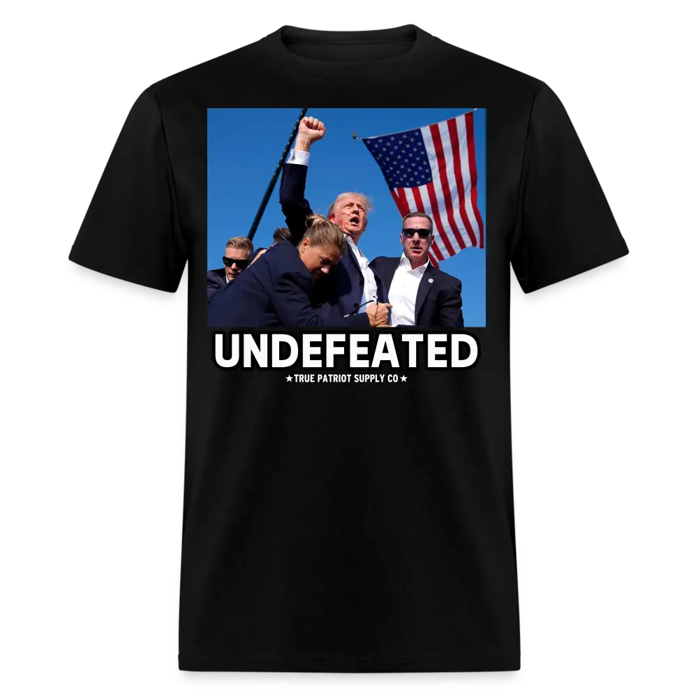 Trump Shot Assassination Attempt Undefeated Fist Raised Unisex Classic T-Shirt