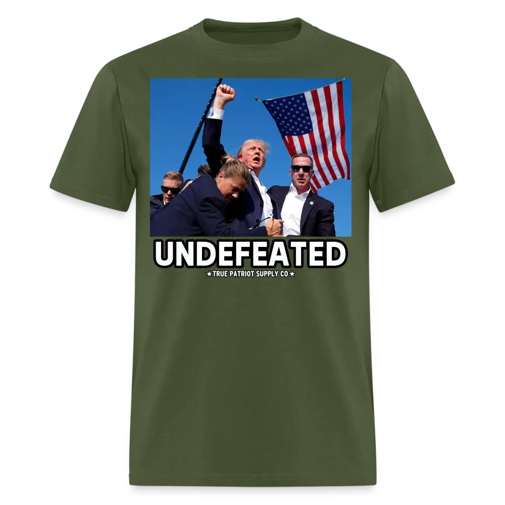 Trump Shot Assassination Attempt Undefeated Fist Raised Unisex Classic T-Shirt