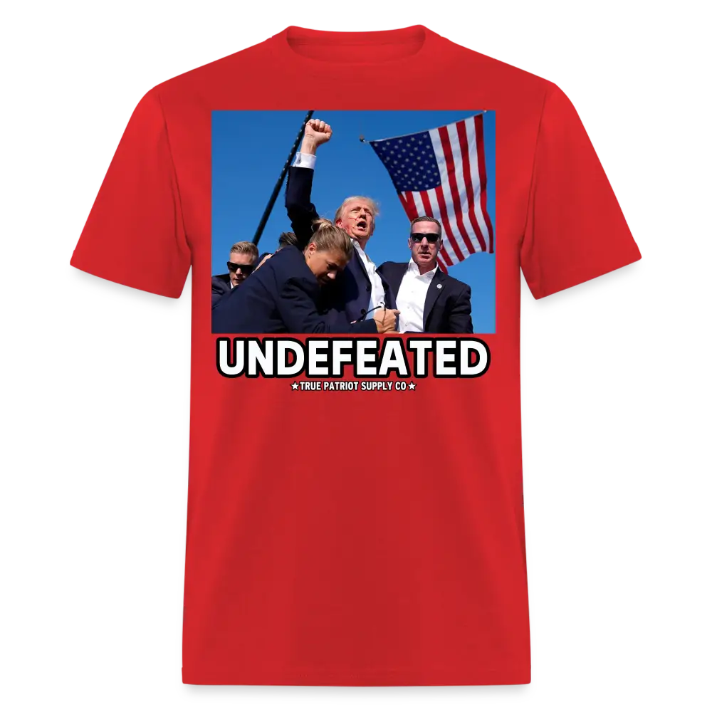 Trump Shot Assassination Attempt Undefeated Fist Raised Unisex Classic T-Shirt