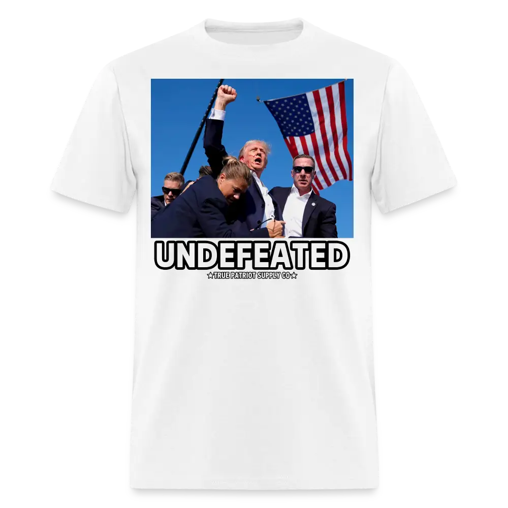 Trump Shot Assassination Attempt Undefeated Fist Raised Unisex Classic T-Shirt