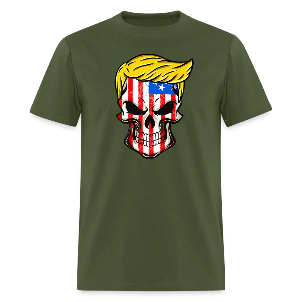 Trump Skull American Flag Trump 2024 T-Shirt