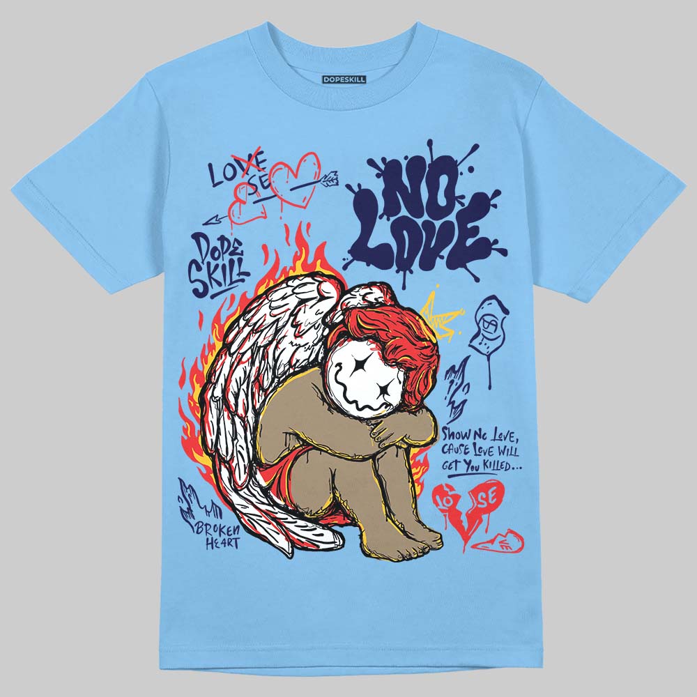 University Blue Collection DopeSkill T-Shirt No Love Graphic