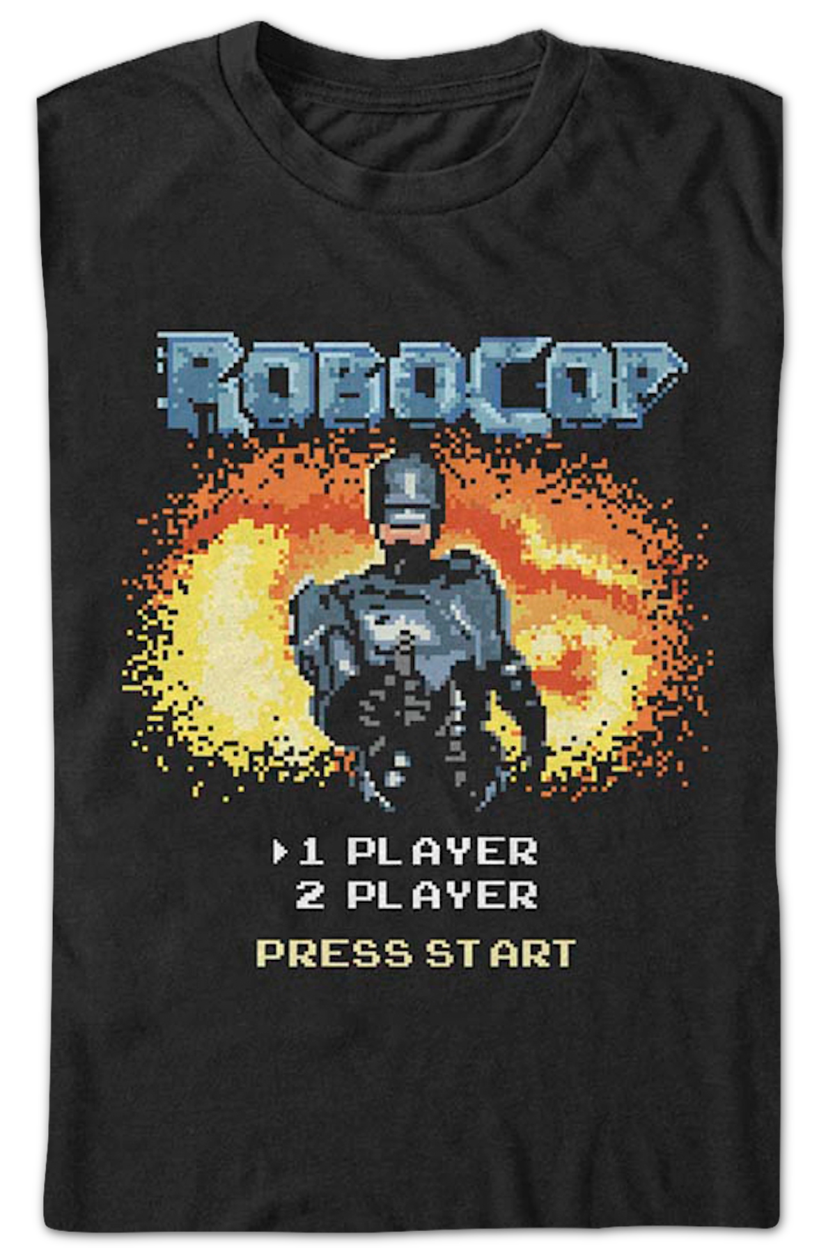 Video Game Start Screen Robocop T-Shirt