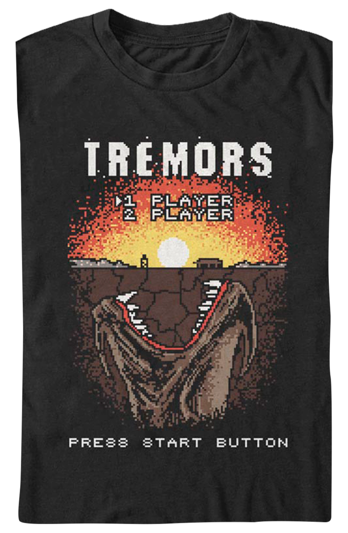 Video Game Start Screen Tremors T-Shirt