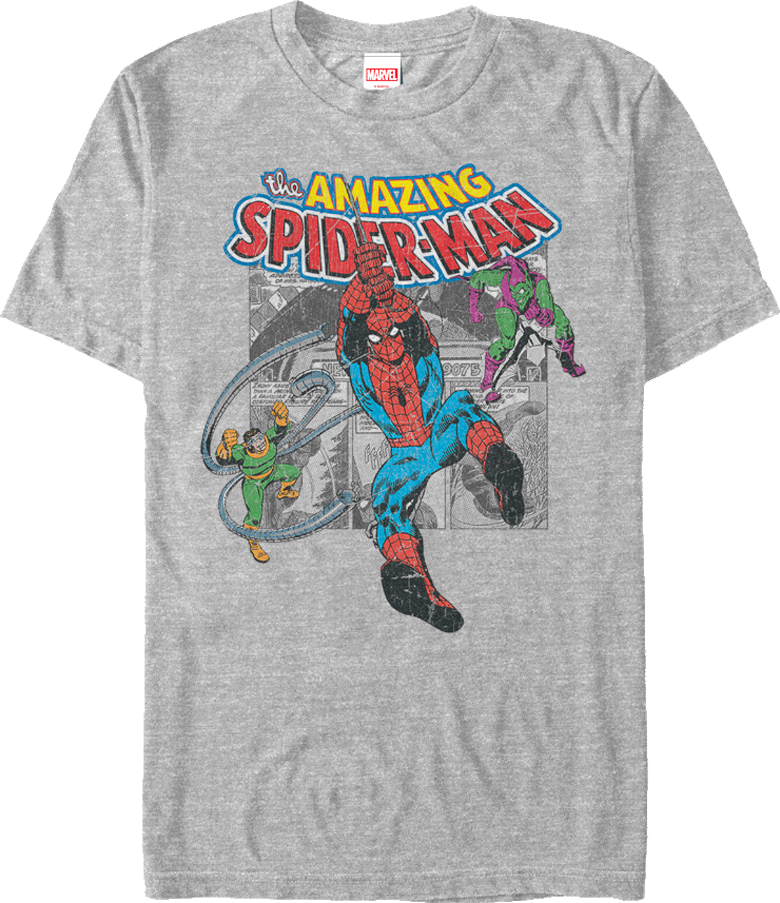 Villain Collage Spider-Man T-Shirt
