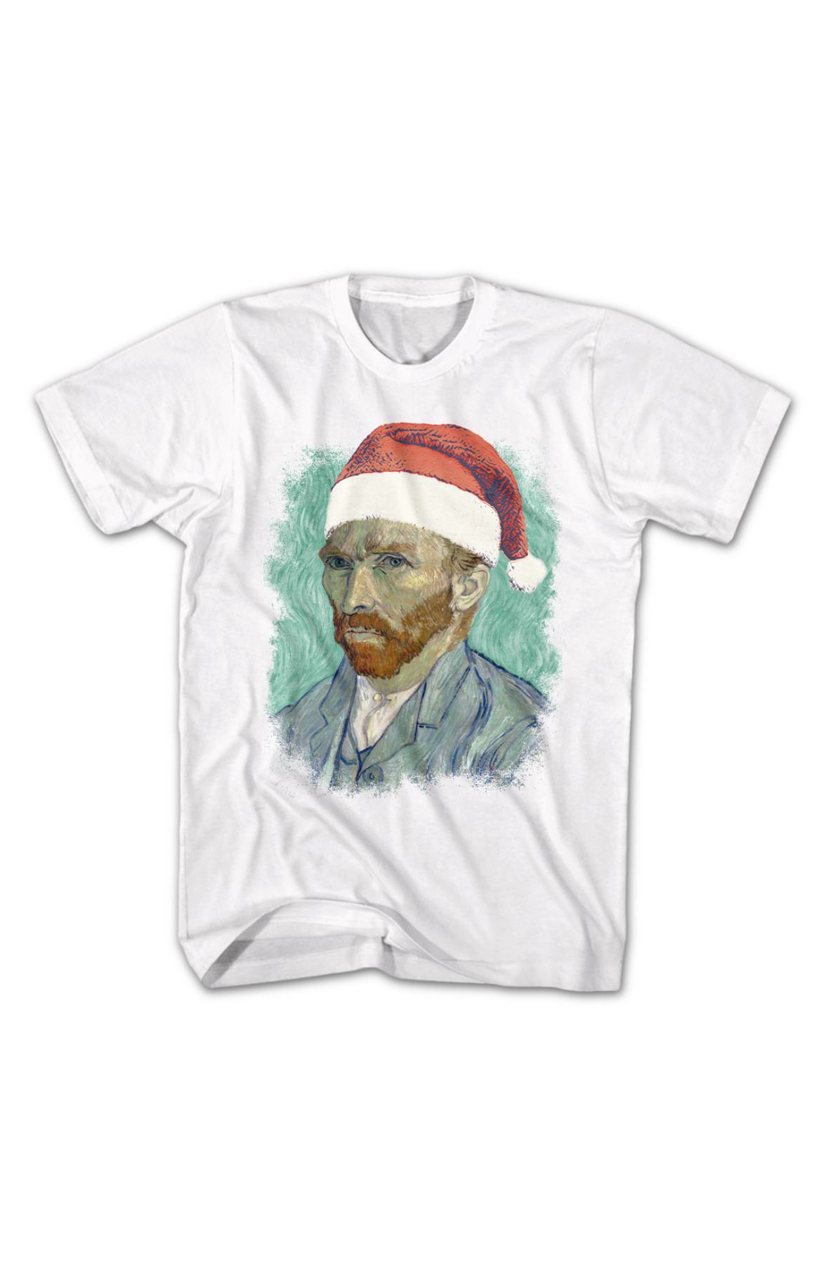 Vincent van Gogh In Santa Claus Hat Art Gallery T-Shirt