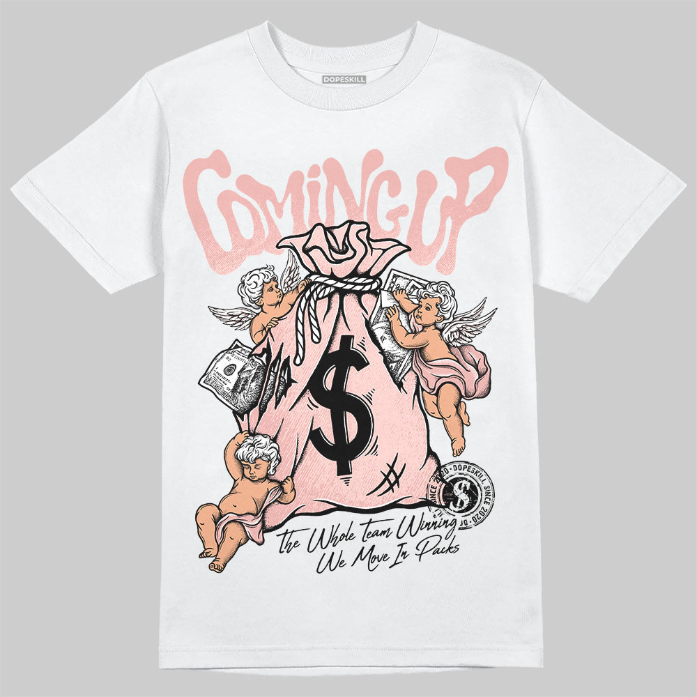 Leather Curb Glitter Pale Pink DopeSkill T-Shirt Money Bag Coming Up Graphic