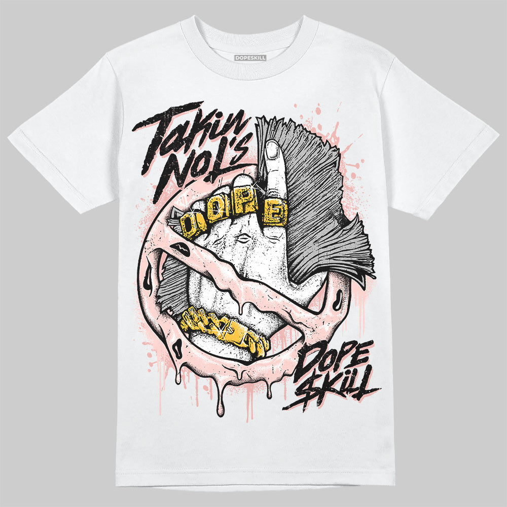 Leather Curb Glitter Pale Pink DopeSkill T-Shirt Takin No L's Graphic