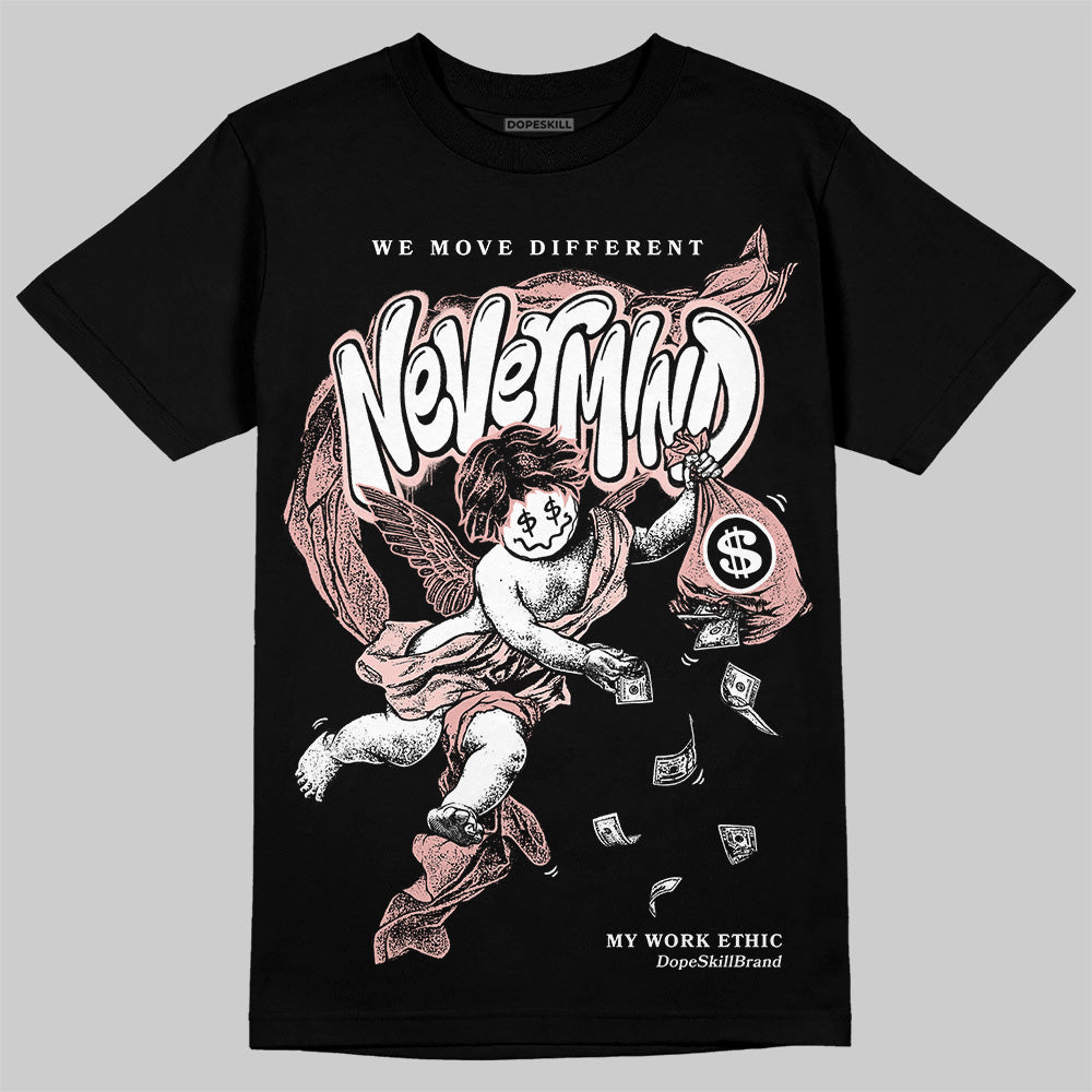 Leather Curb Glitter Pale Pink DopeSkill T-Shirt Nevermind Graphic