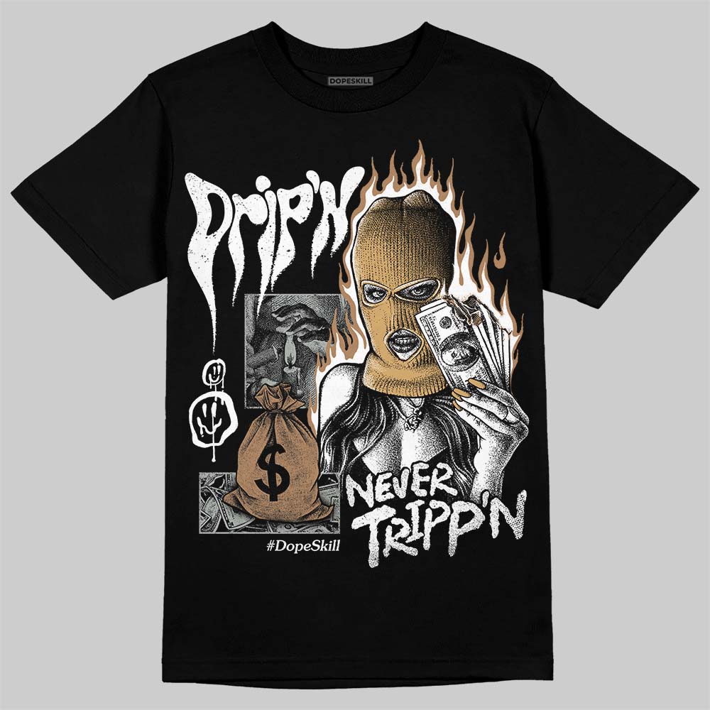 1906R ‚ÄòWhite Gold‚Äô DopeSkill T-Shirt Drip'n Never Tripp'n Graphic