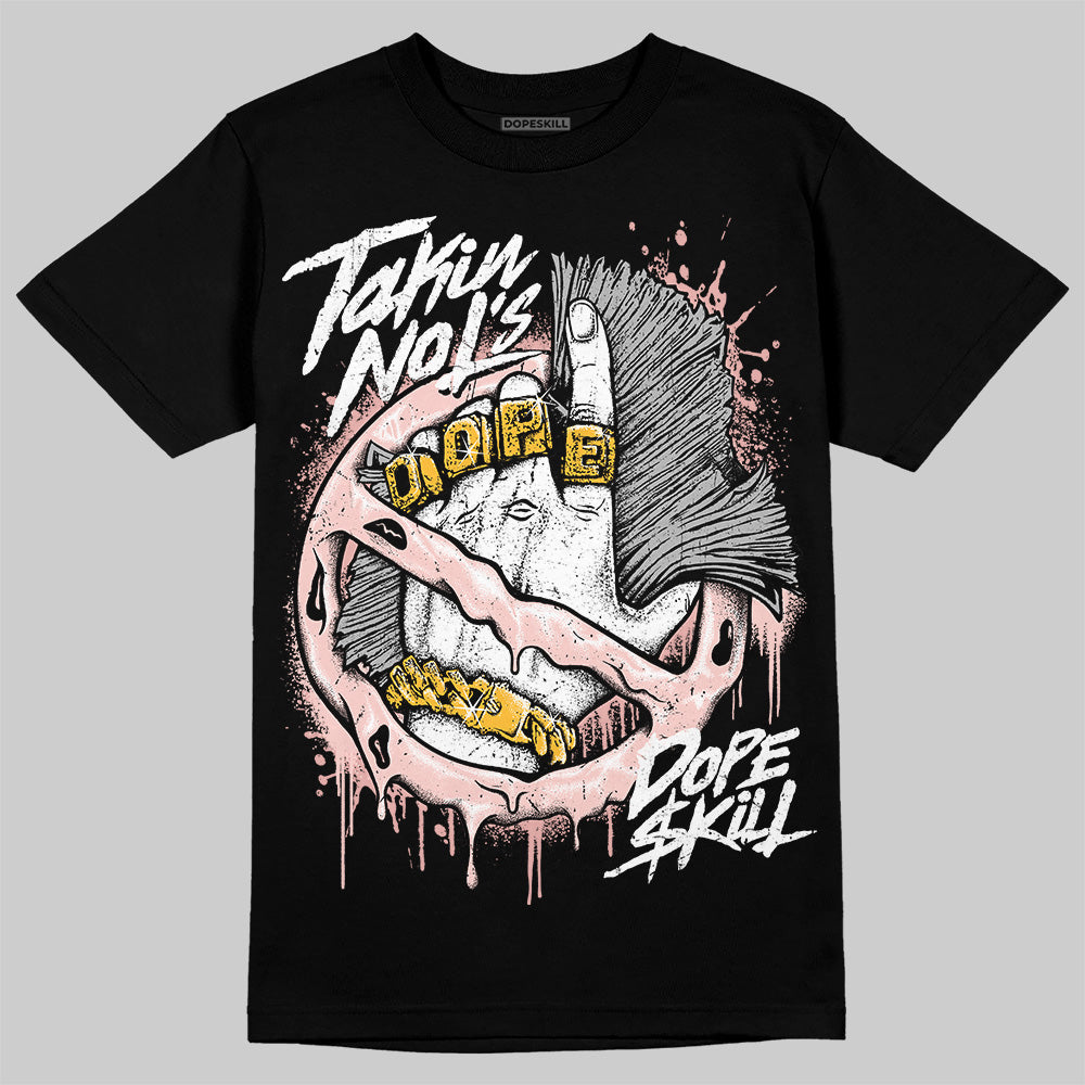 Leather Curb Glitter Pale Pink DopeSkill T-Shirt Takin No L's Graphic