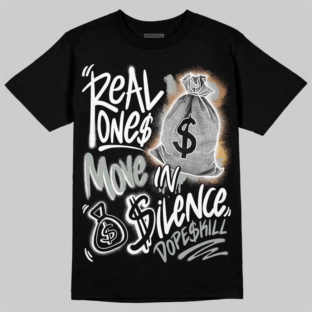 1906R ‚ÄòWhite Gold‚Äô DopeSkill T-Shirt Real Ones Move In Silence Graphic
