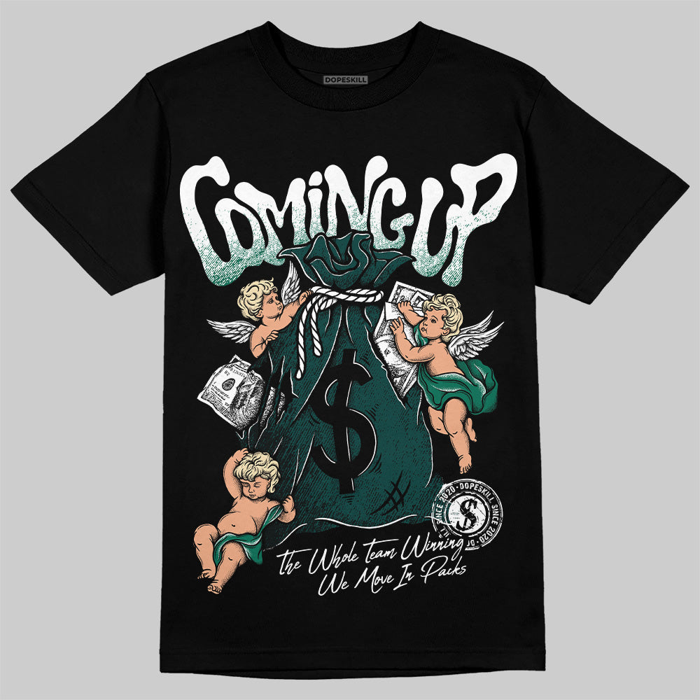 Oxidized Green 4s DopeSkill T-Shirt Money Bag Coming Up Graphic