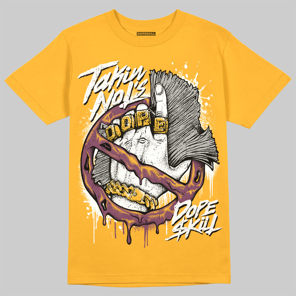 AJ 1 Retro High OG Brotherhood DopeSkill University Gold T-shirt Takin No L's Graphic