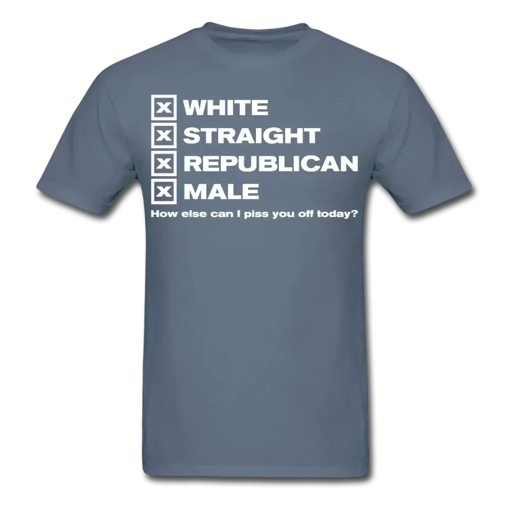 White Straight Republican Male T-Shirt