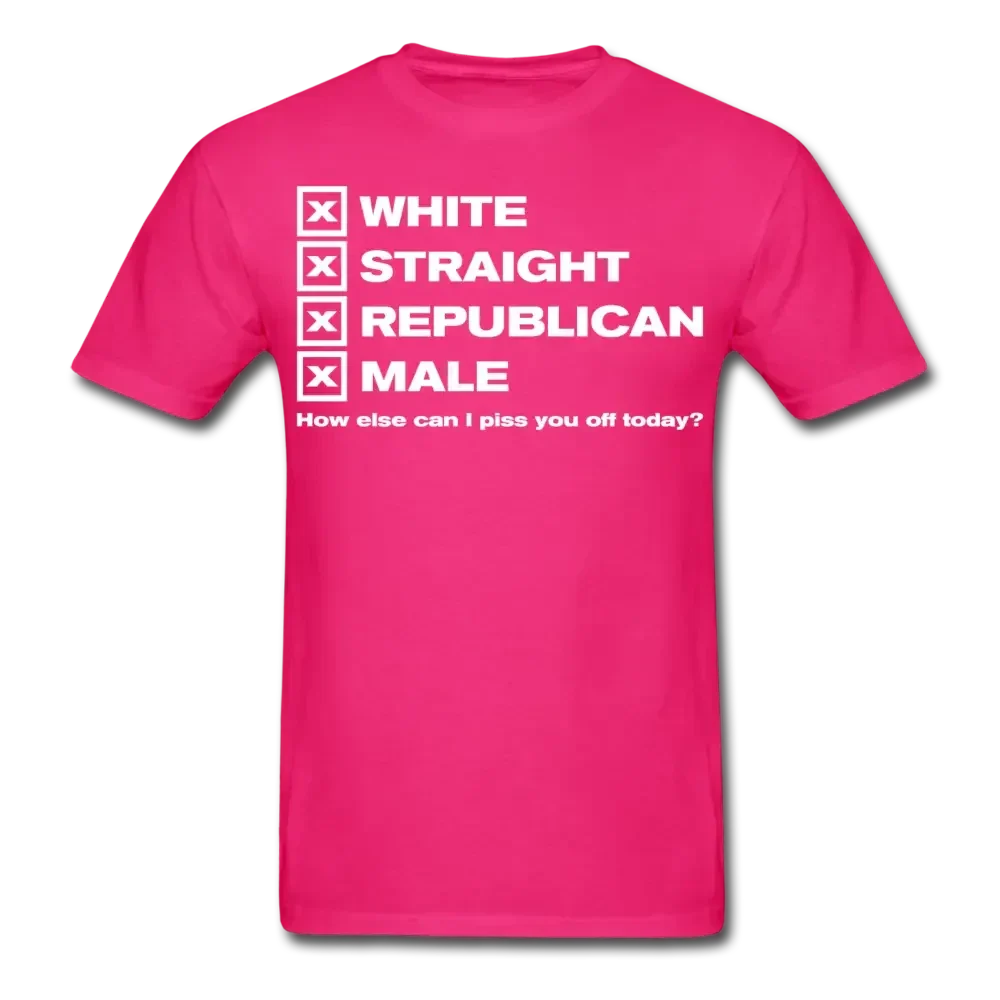 White Straight Republican Male T-Shirt