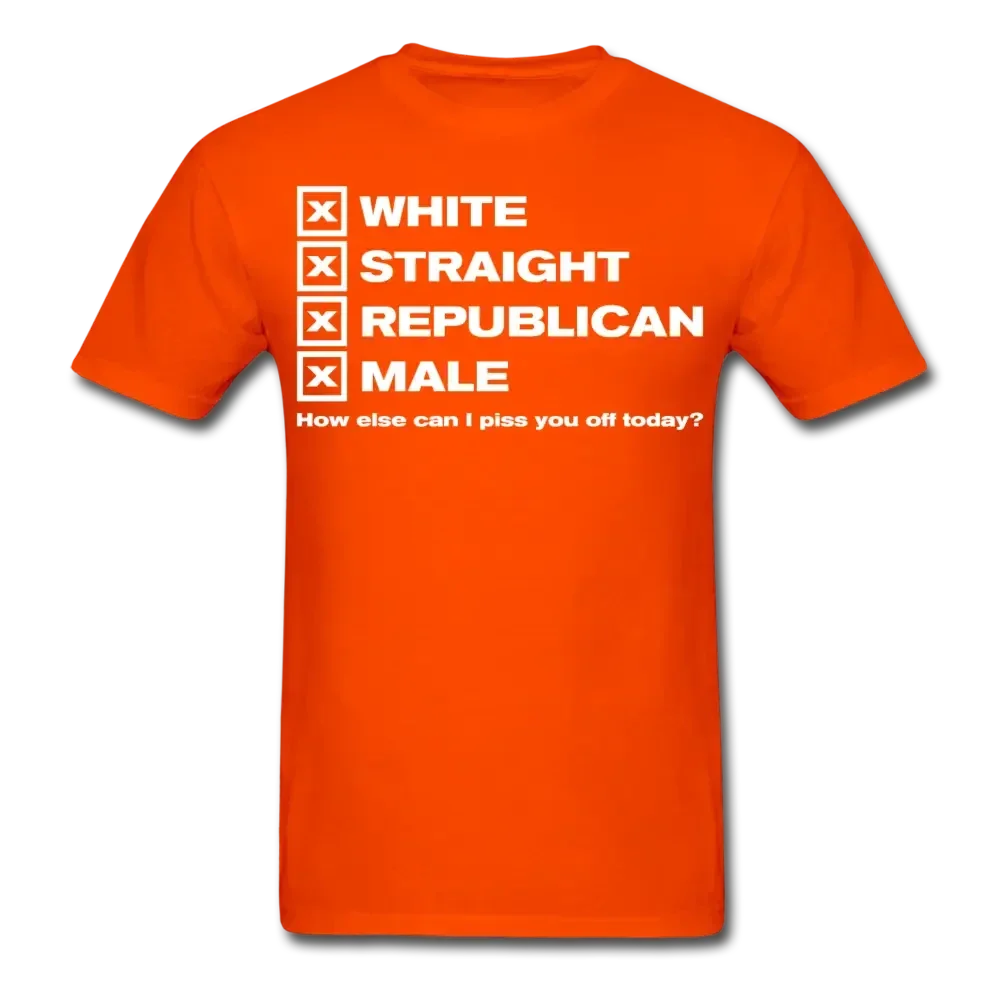 White Straight Republican Male T-Shirt