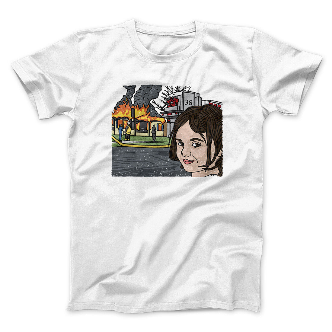 Disaster Girl Meme Funny Men/Unisex T-Shirt