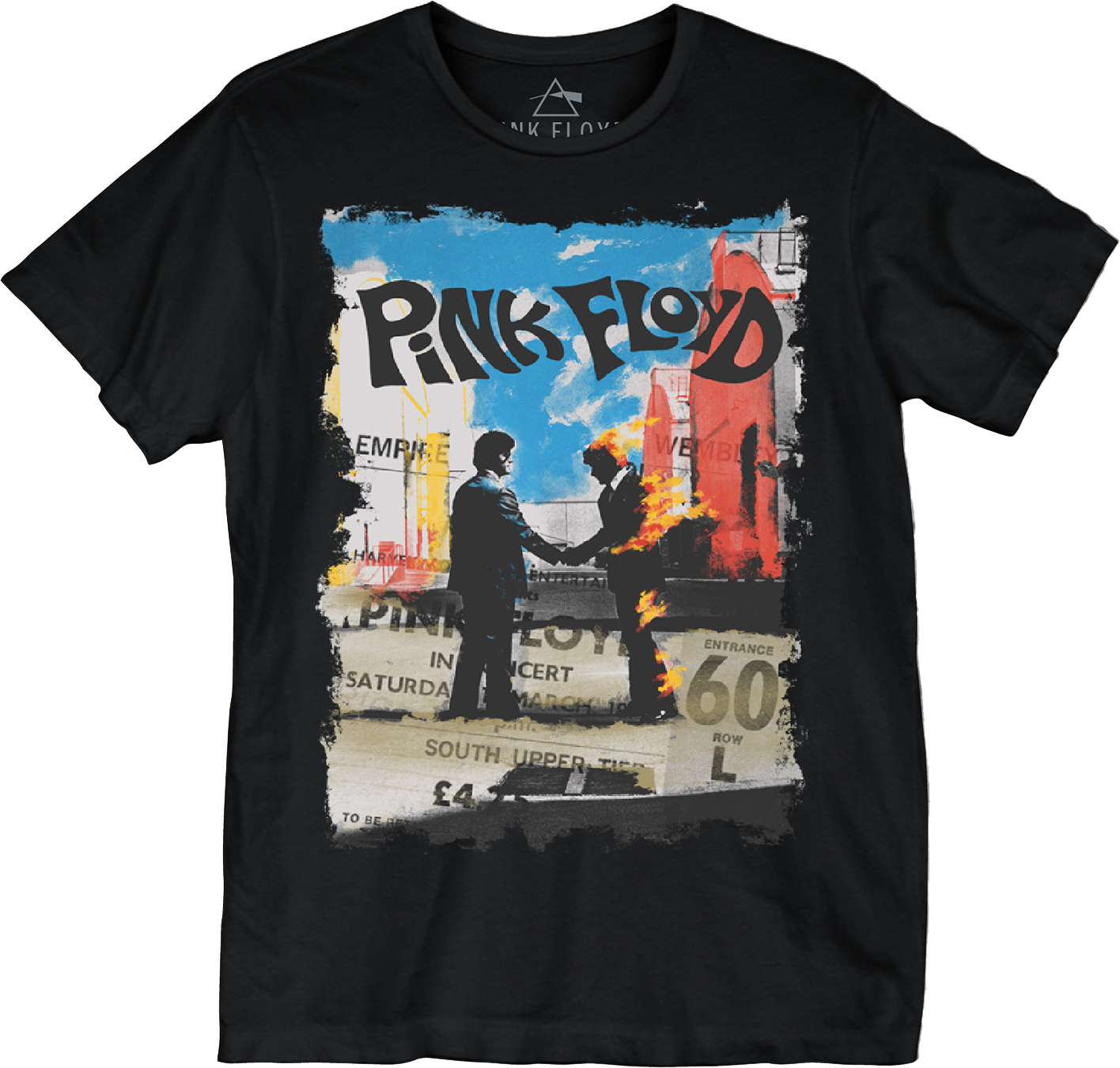 Black Empire Pool Concert Ticket Pink Floyd T-Shirt