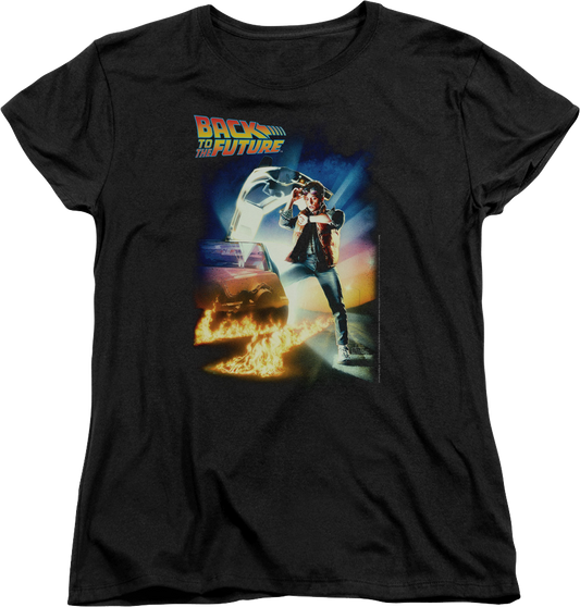 Womens Classic Movie Poster Back To The Future Shirt