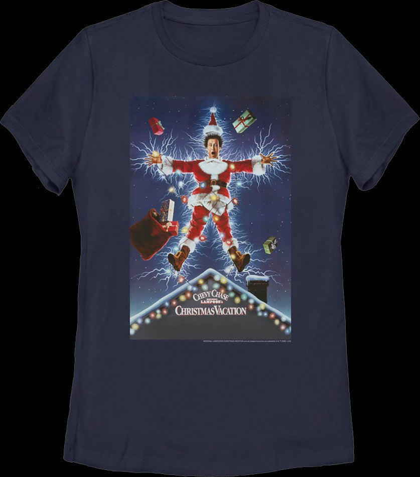 Womens Classic Poster National Lampoon's Christmas Vacation Shirt Style001