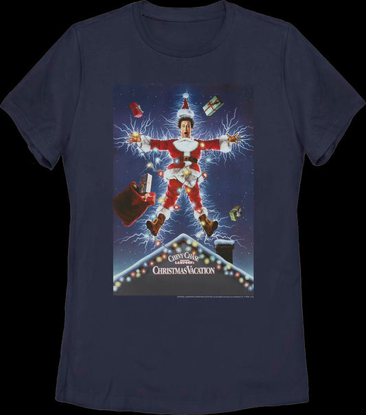 Womens Classic Poster National Lampoon's Christmas Vacation Shirt Style001