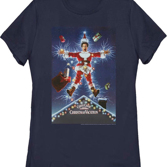 Womens Classic Poster National Lampoon's Christmas Vacation Shirt