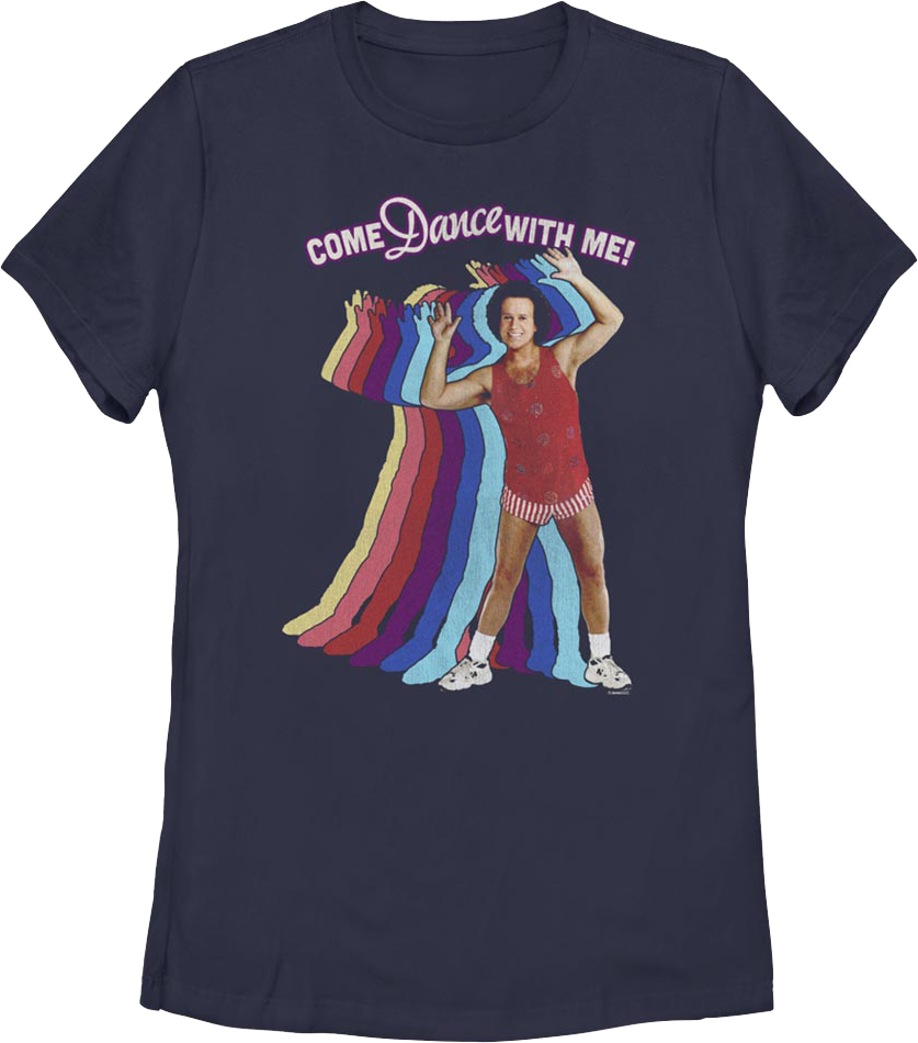 Womens Come Dance With Me Richard Simmons Shirt