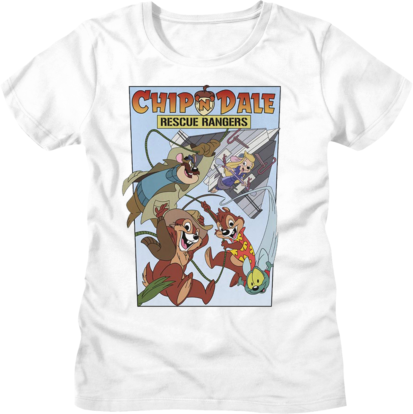 Womens Comic Book Cover Chip 'n Dale Rescue Rangers Shirt