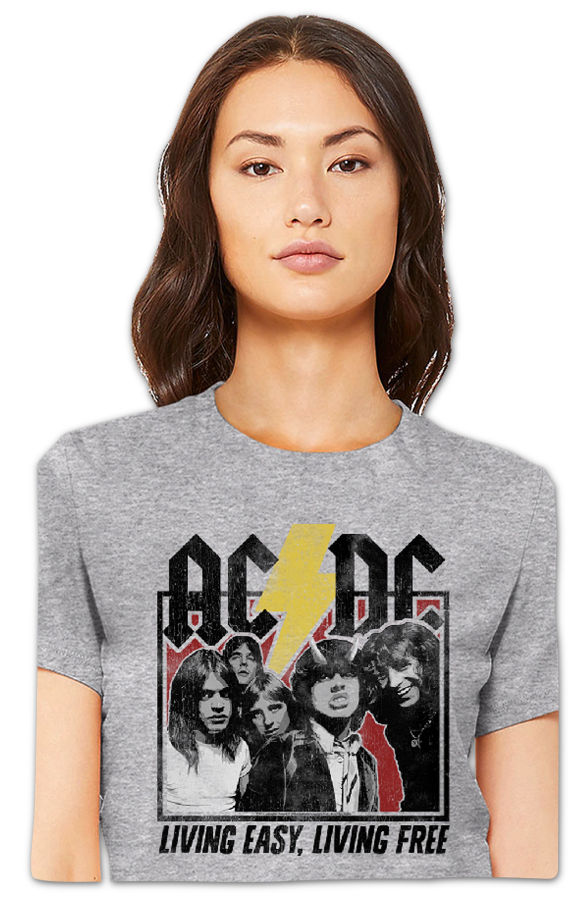 Womens Living Easy Living Free ACDC Shirt