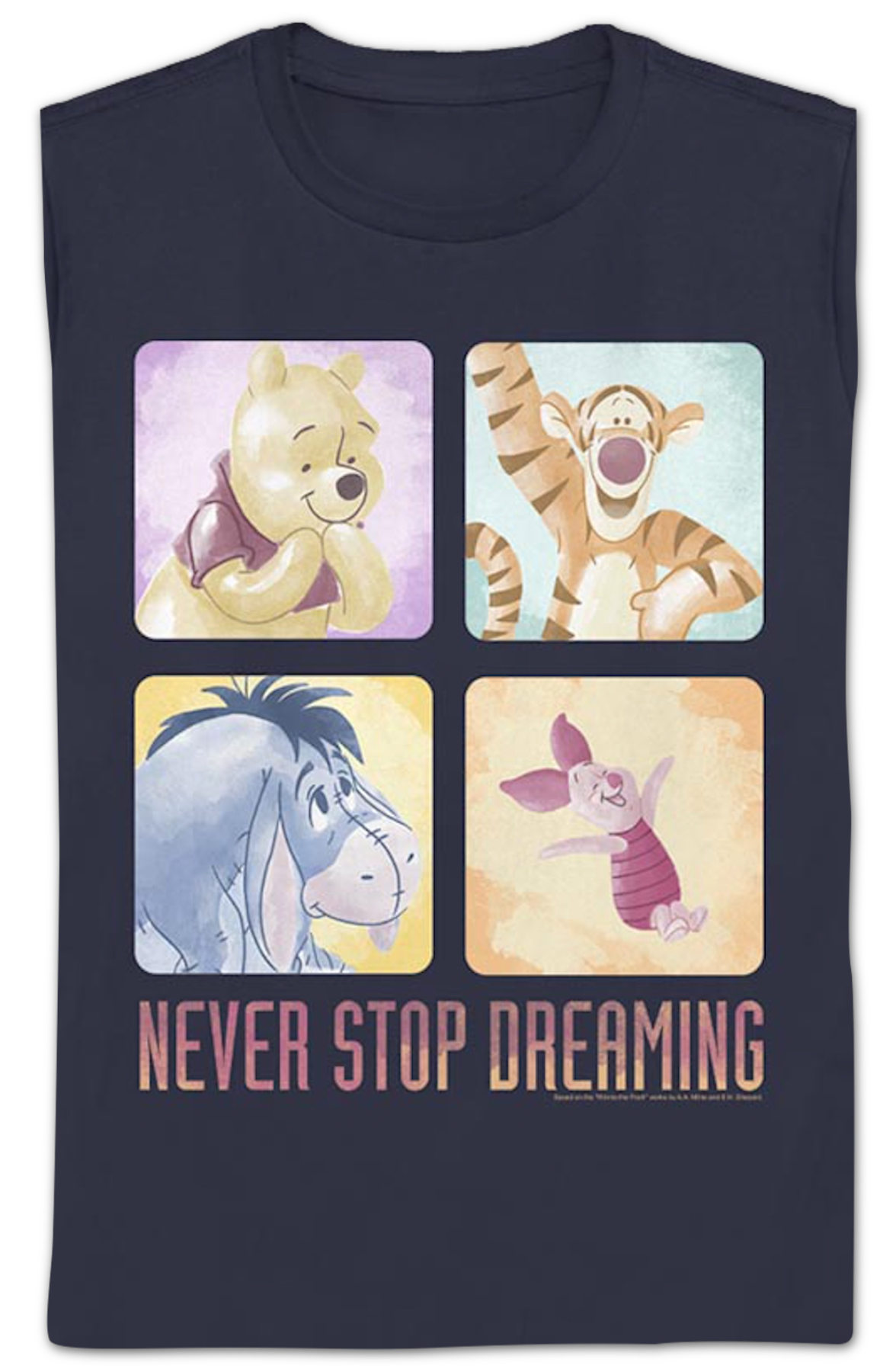Womens Never Stop Dreaming Winnie The Pooh Shirt