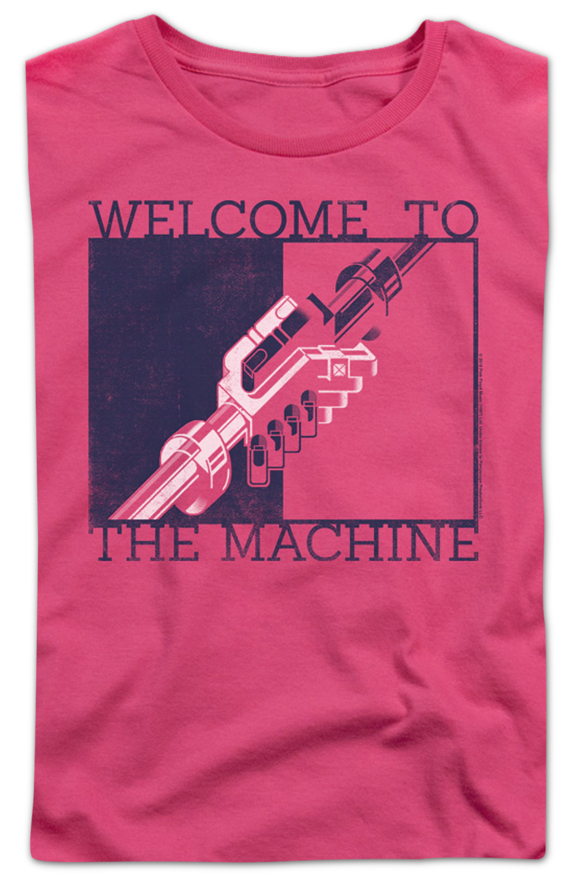 Womens Welcome To The Machine Pink Floyd Shirt