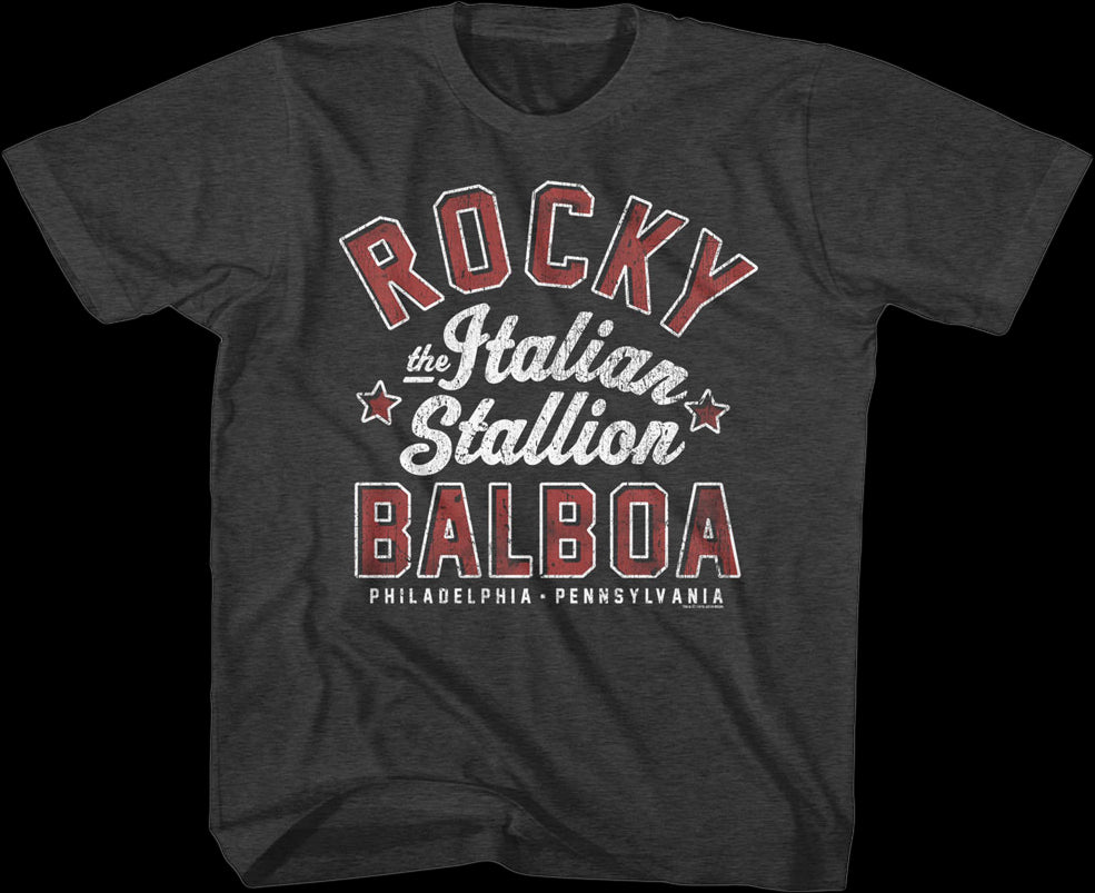 Youth The Italian Stallion Rocky Balboa Shirt
